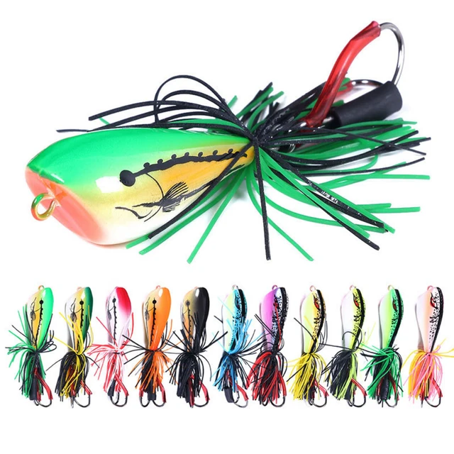 Frog Fishing Lures 90mm 10g Snakehead Lure Spinner Topwater Jig Spoon  Trolls Ray Artificial Hard Bass Bait Popper Fishing Tackle - AliExpress