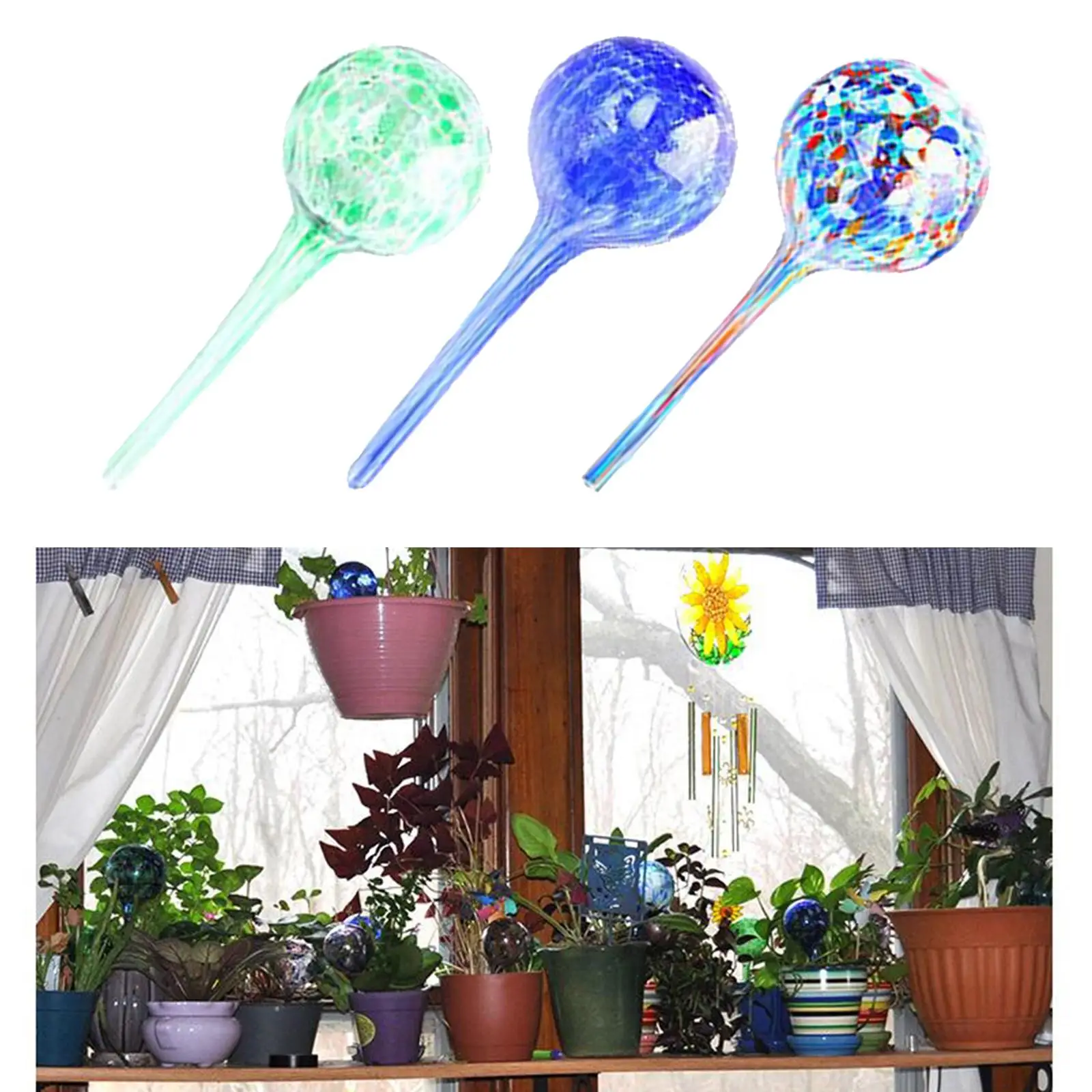 Automatic Self Watering Bulbs System Drip Irrigation Plant Waterer for Plants, Easy to Use