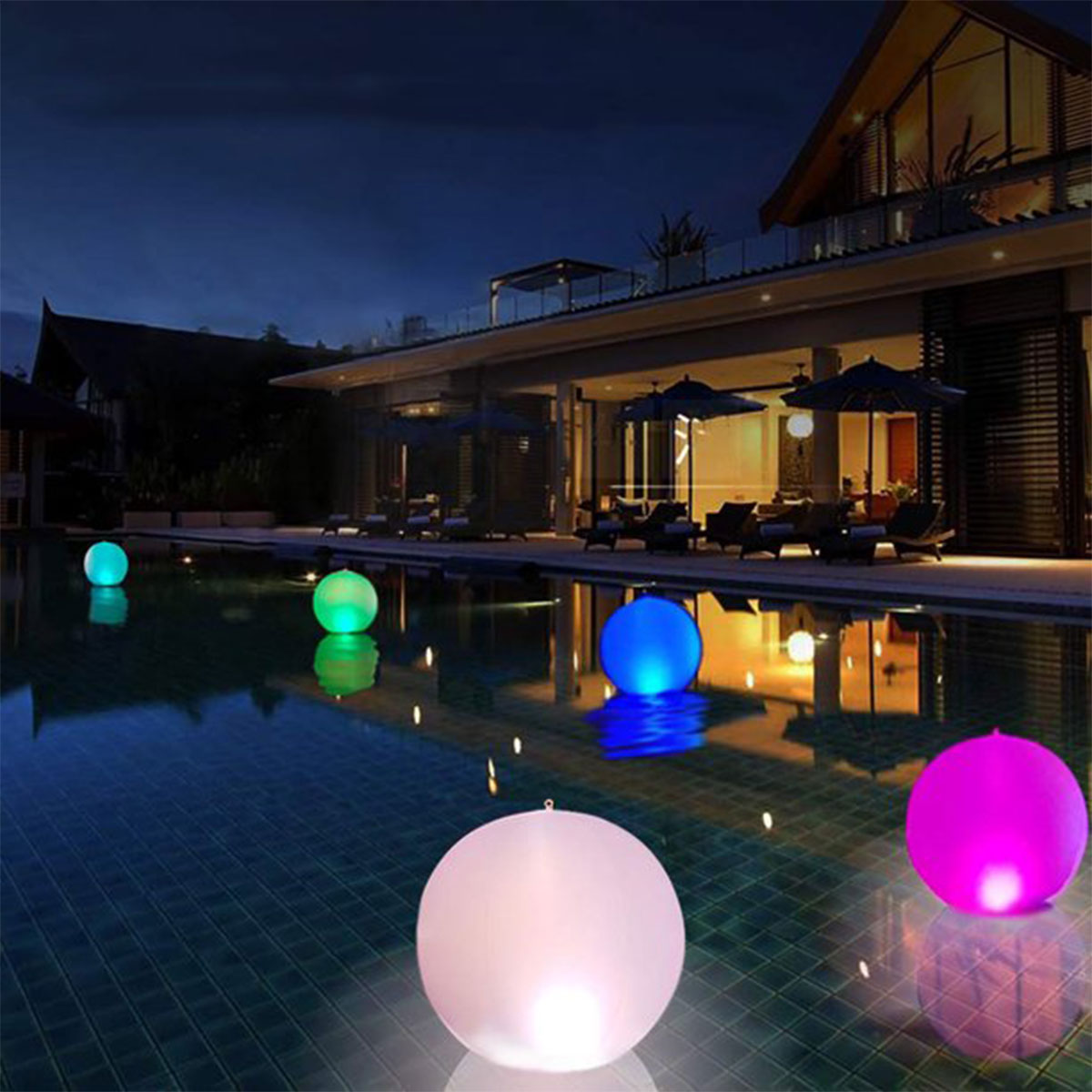 brilhante bola de praia remoto luz led piscina brinquedo cores incandescência bola inflável piscina jardim festa decoração