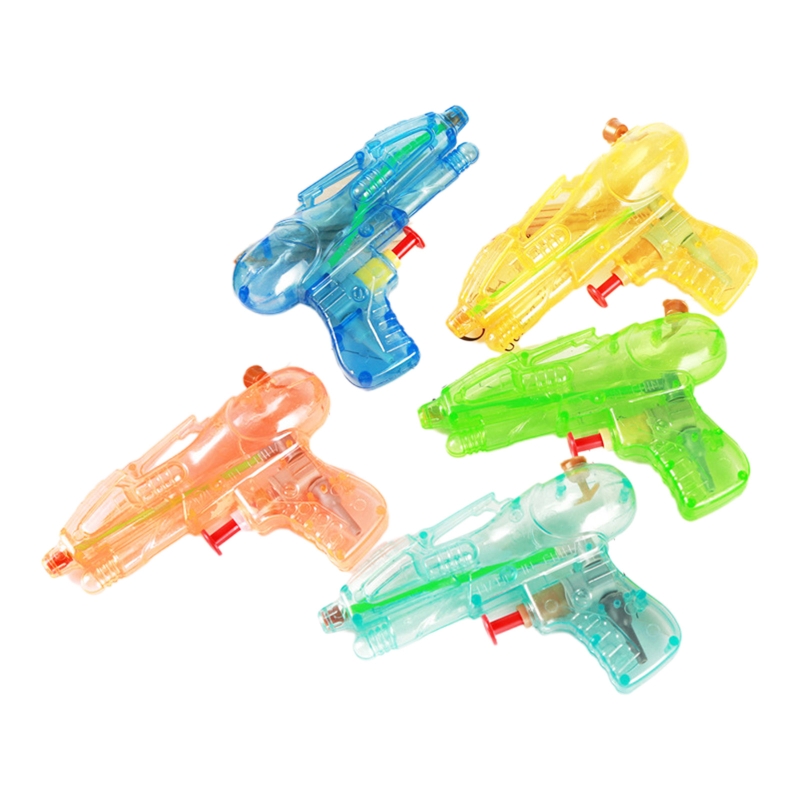 5 Pieces Plastic Water Guns Squirt Water Guns Children's Toy Plastic Guns Color Random for Outdoor Beach Swimming Pool