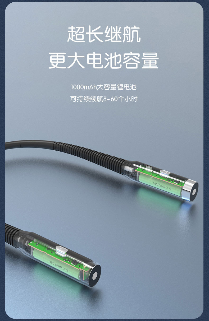 2023 New Led Neck Light Night Reading Lighting Night Lamp Neck Reading Light Eye Protection Table Lamp Three-Color Dimming