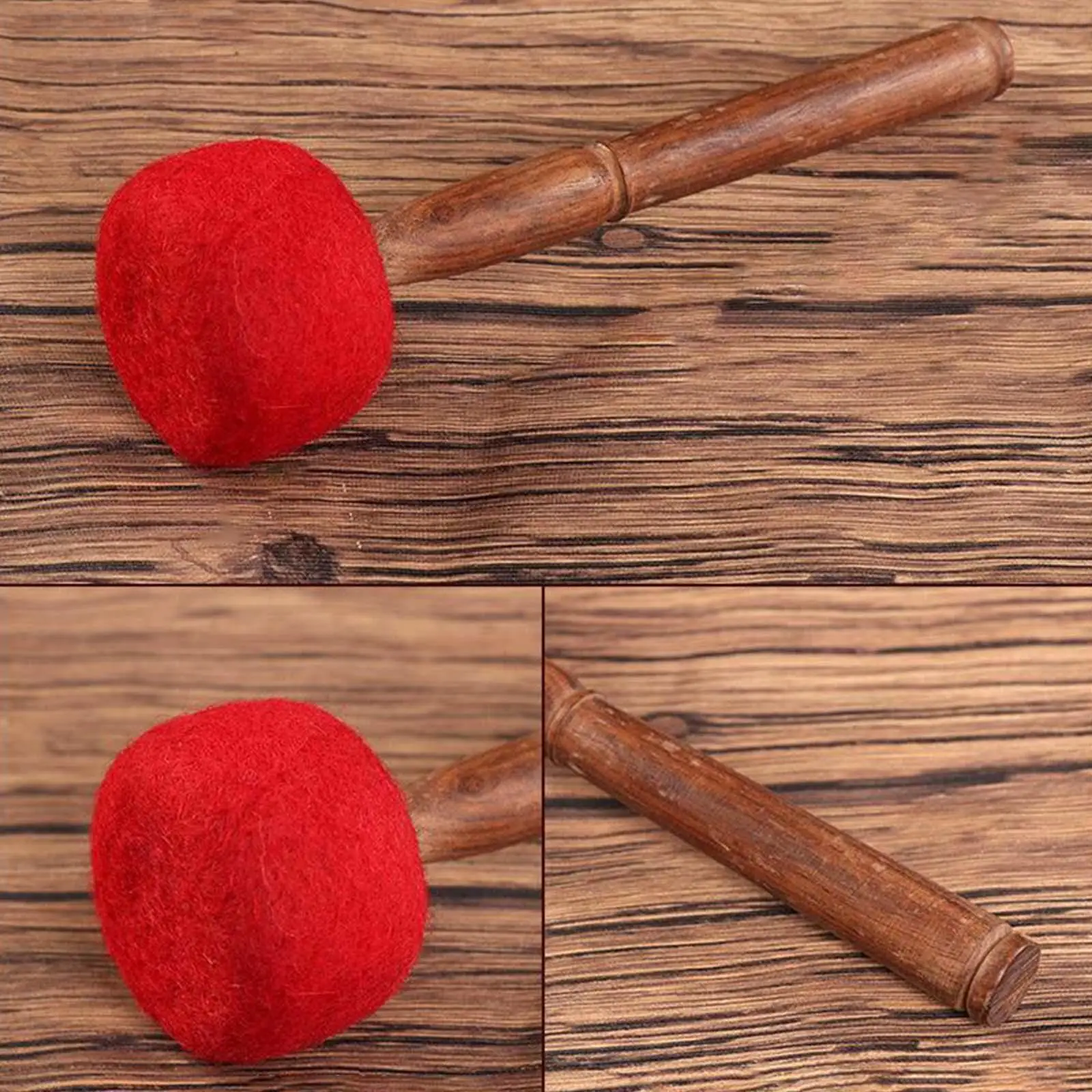 Tibetan Singing Bowl Mallet Wool Felt Hammer Striker for Buddhist Meditation