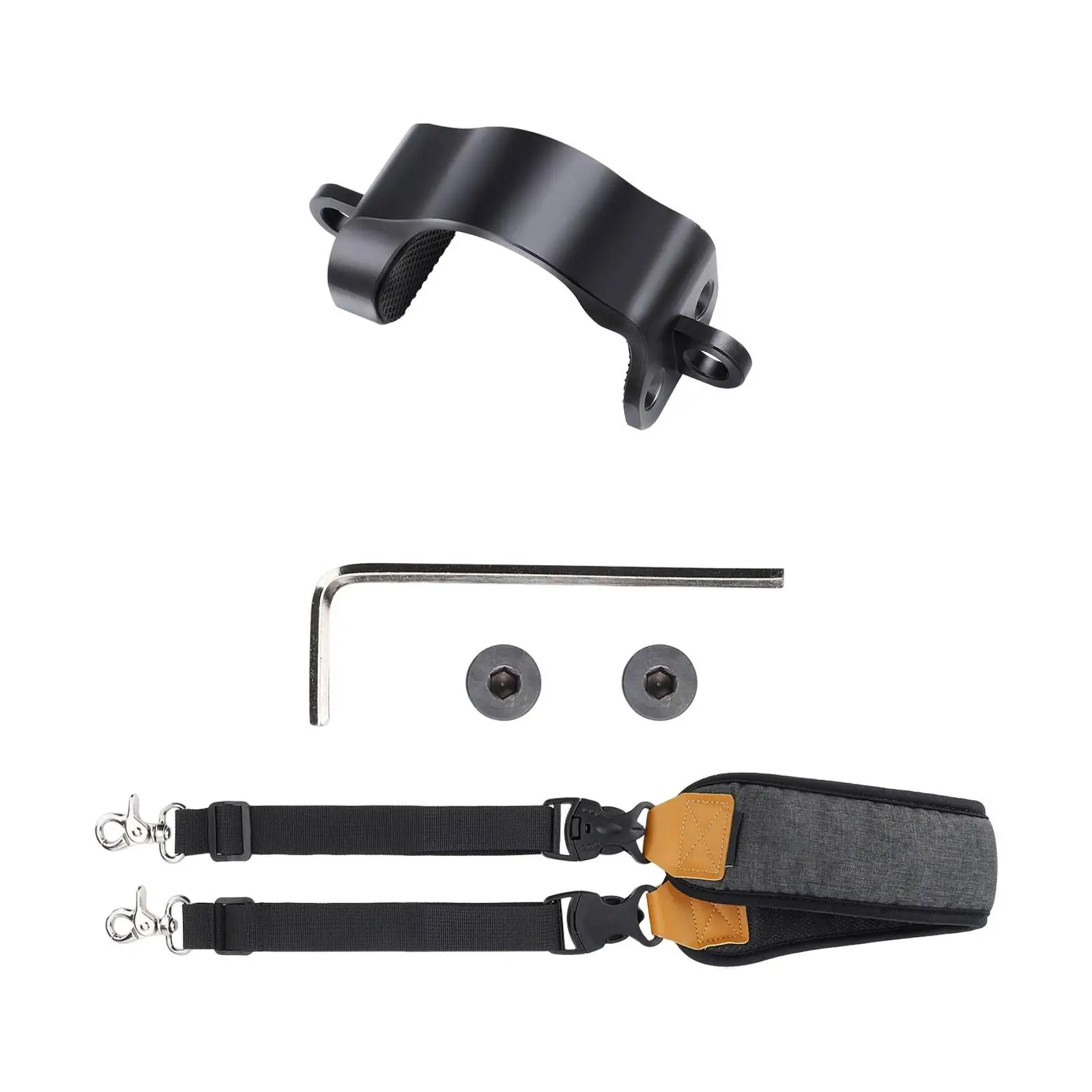 Handheld Gimbal Stabilizer Lanyard Neck Strap Black Quick Release and Quick Installation for RS3 Mini