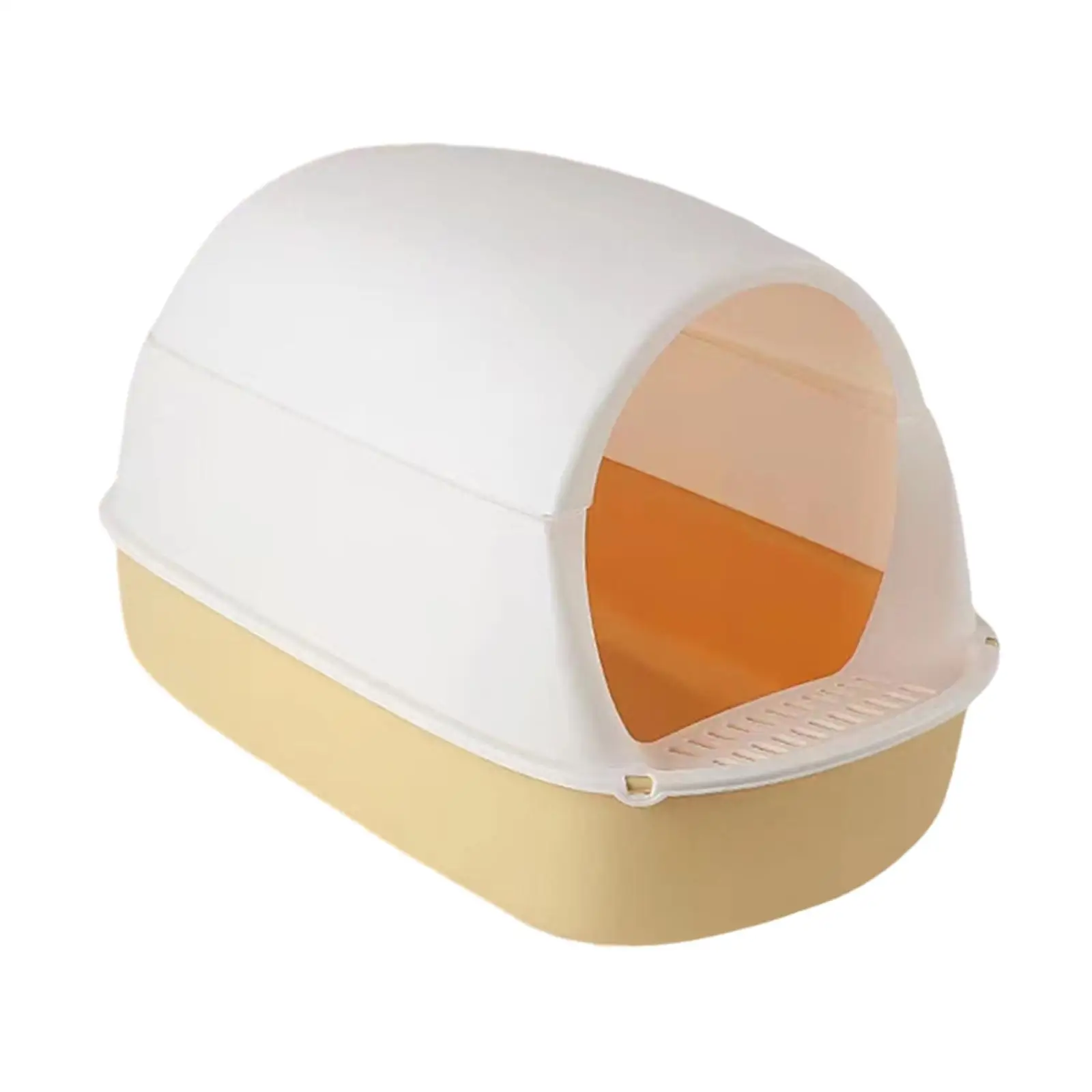 Hooded Cat Litter Box with Lid Detachable Pet Supplies Durable for Indoor Cats Large Cat Potty Cat Litter Tray Cat Toilet