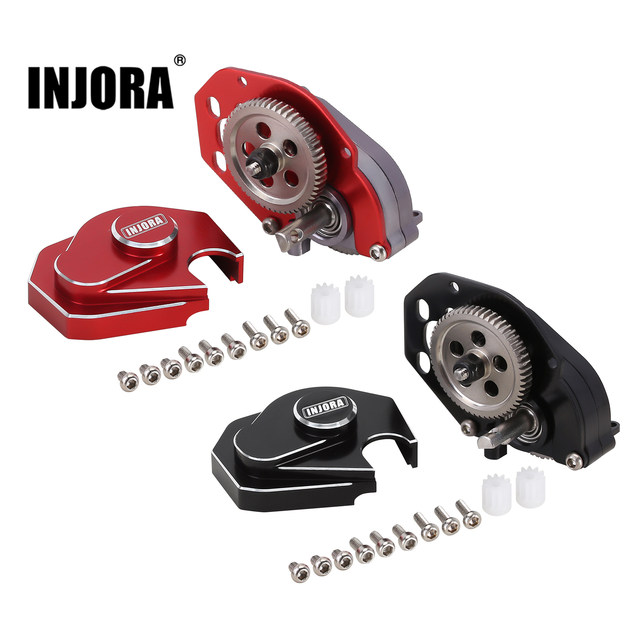 INJORA CNC Aluminium Complete Transmission Gearbox For 1:24 RC Crawler Car Axial  SCX24 Deadbolt C10 JLU Gladiator Bronco Upgrade - AliExpress 26