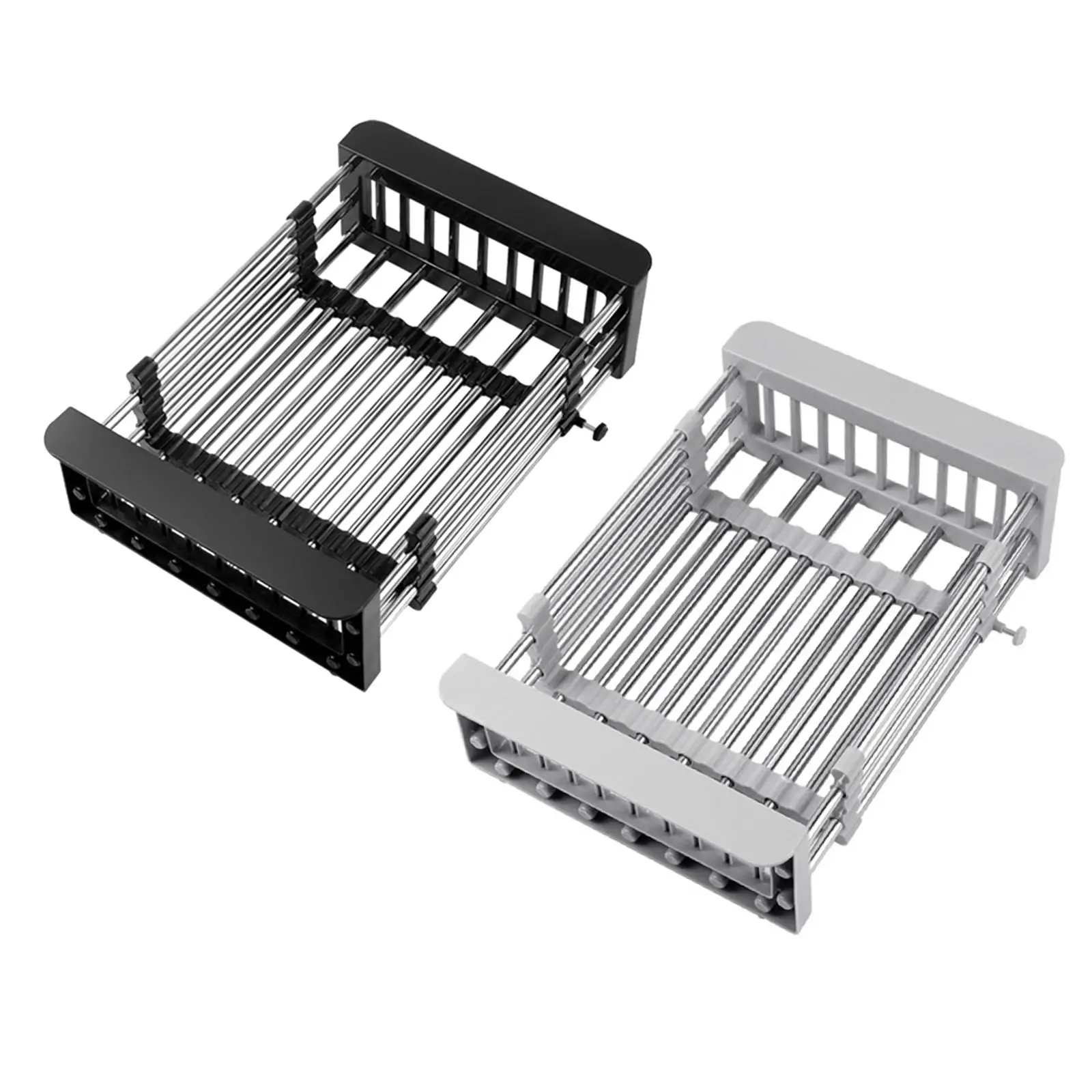 Rustproof Adjustable Dish Drying Rack Expandable Dish Drying Rack for Fruits Vegetables