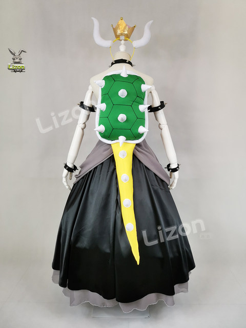 Bowsette Princess Bowser Peach Cosplay Crown Princess toadsgabello  accessori pesca Halloween Carnival Party travestimento RolePlay