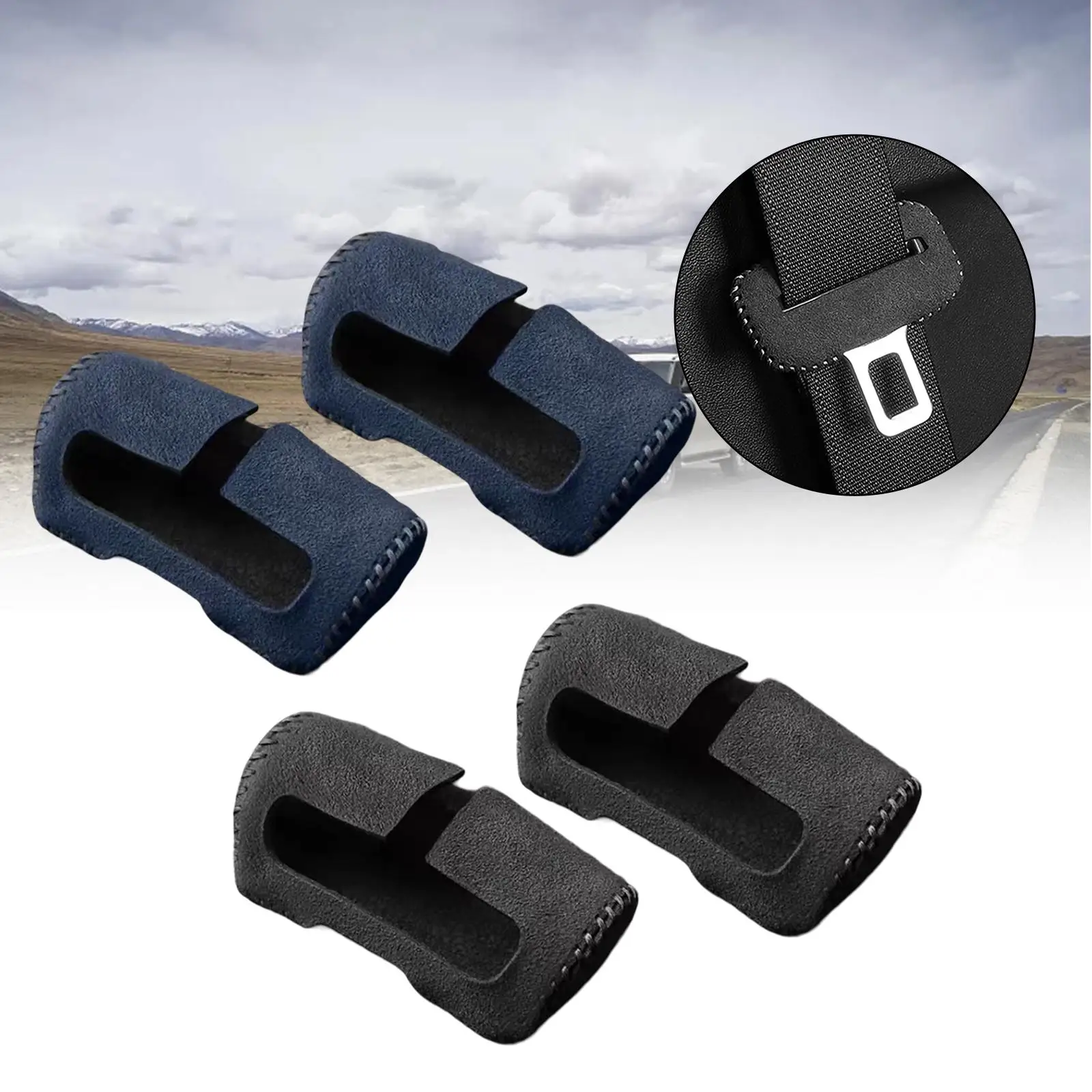 2 Pieces Durable Car Seat Belt Buckle Cover Seat Belt Buckle for Byd Atto 3