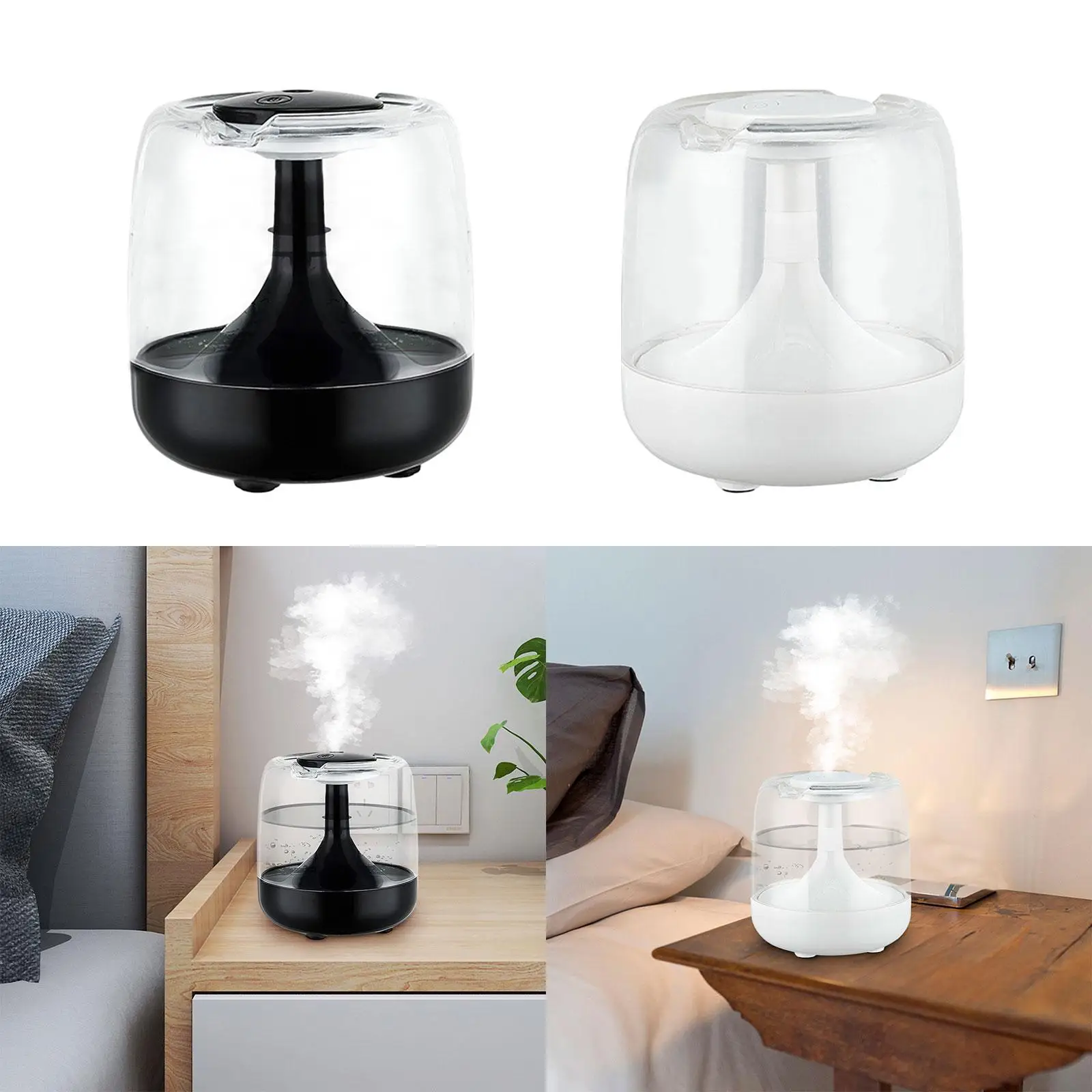 0.65L Mist Personal Humidifier with 7 Colors Lights Two Mist Modes Quiet Essential Oil Diffuser for Office Practical Versatile