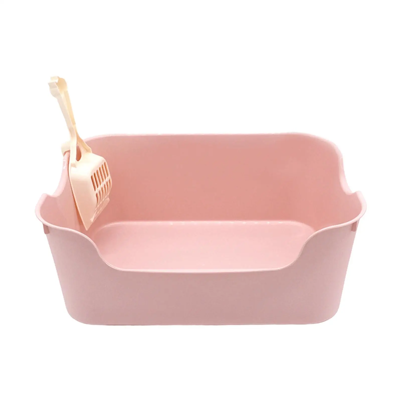 Cat Litter Box Heighten Bedpan for Small Easy to Clean Portable Semi Closed Cat Toilet Pet Litter Tray Cat Sand Box