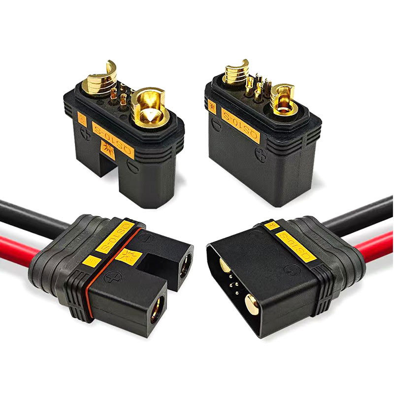 elétrico, plugue macho e fêmea, conector rápido