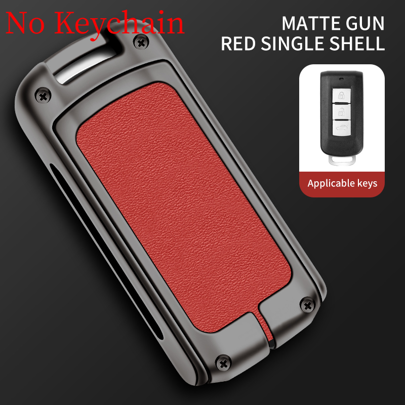 Custodia per chiave auto intelligente in pelle di metallo per Mitsubishi Outlander 3 ASX Colt Lancer 10 EX Grandis Pajero Sport Protector Fob 22 Custodia per chiave auto intelligente in pelle di metallo per Mitsubishi Outlander 3 ASX Colt Lancer 10 EX Grandis Pajero Sport Protector Fob - S49714b5c35fa4e679c028170473b544ab
