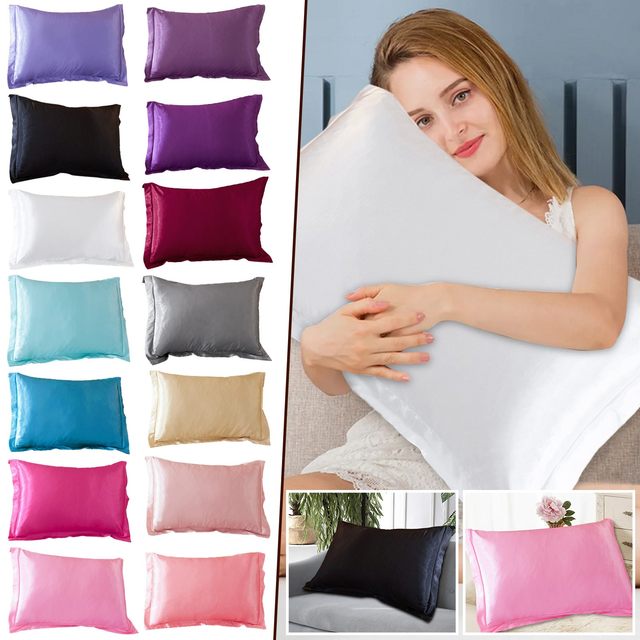 Silk Pillowcase with Envelope Enclosure, No Zipper