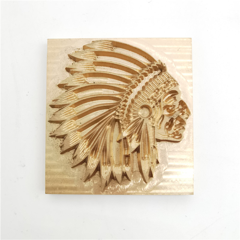 Description Picture 5 of itemIndian Pattern Leather Stamp Brass Mold Hot Stamping Emboss Craft Tool Wood Branding Stamps 4.5x5cm Custom Logo Name