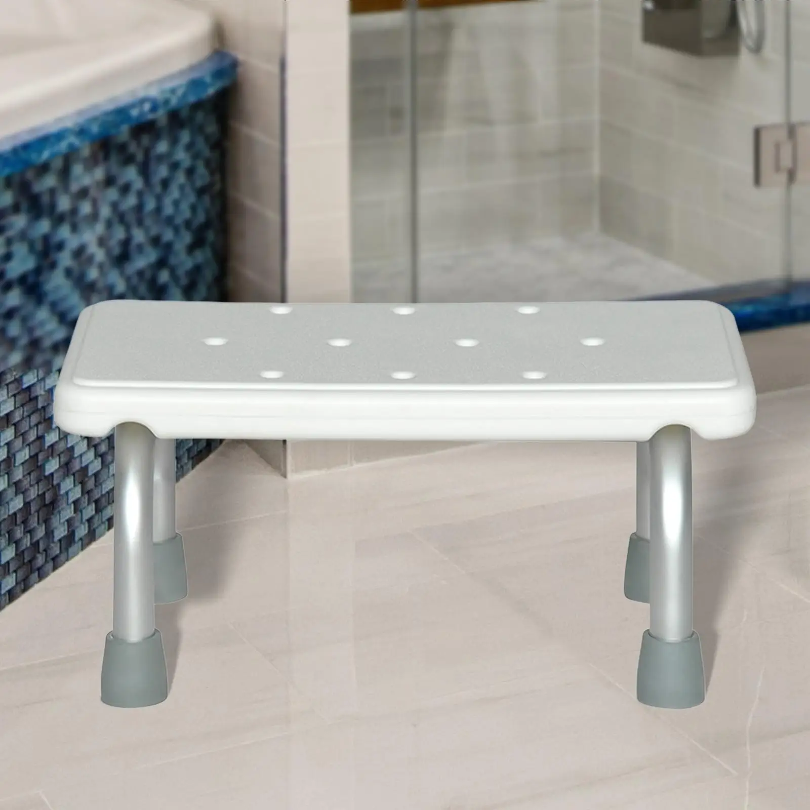 Shower Bench Washable Step Stool Sturdy with Anti Slip Rubber Tips Bathtub Seat Bath Seat Bath Bench for Adults and Kids Bedroom