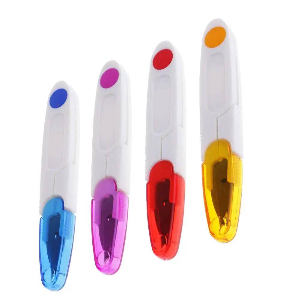 4 Pieces Sewing Scissors Yarn Thread Cutters Mini Small Snips Trimming Nippers Embroidery Cross Stitch Handheld Yarn Cutter Tool