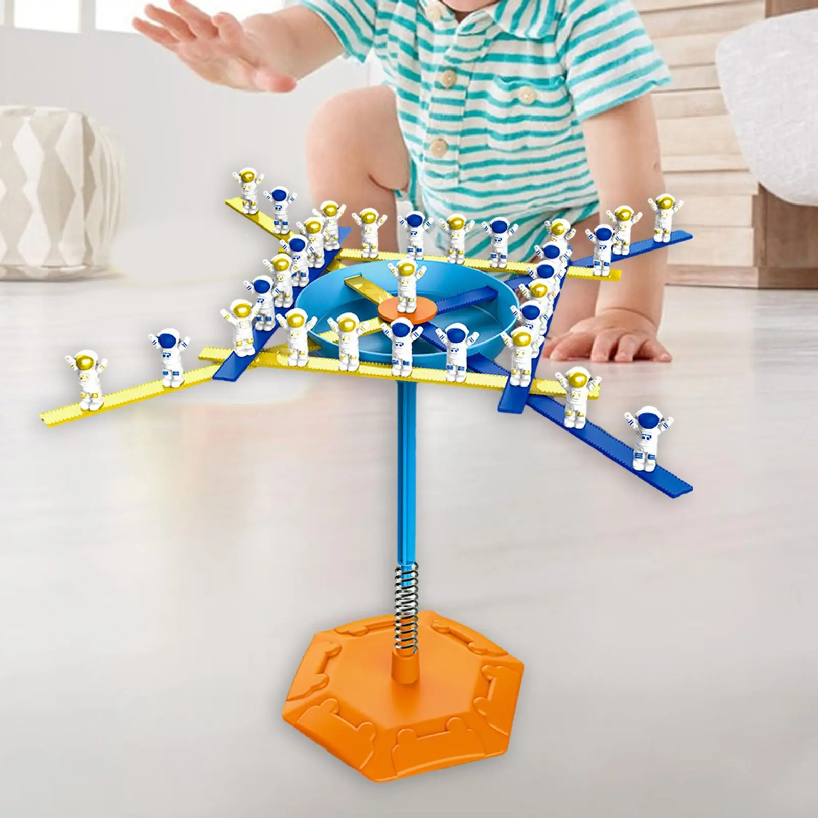 Astronaut Balance Stacking Blocks Game Stacker Game with 40 Spaceman Sensory Toy Develops Motor Skills for Age 4 5 6 Year Old