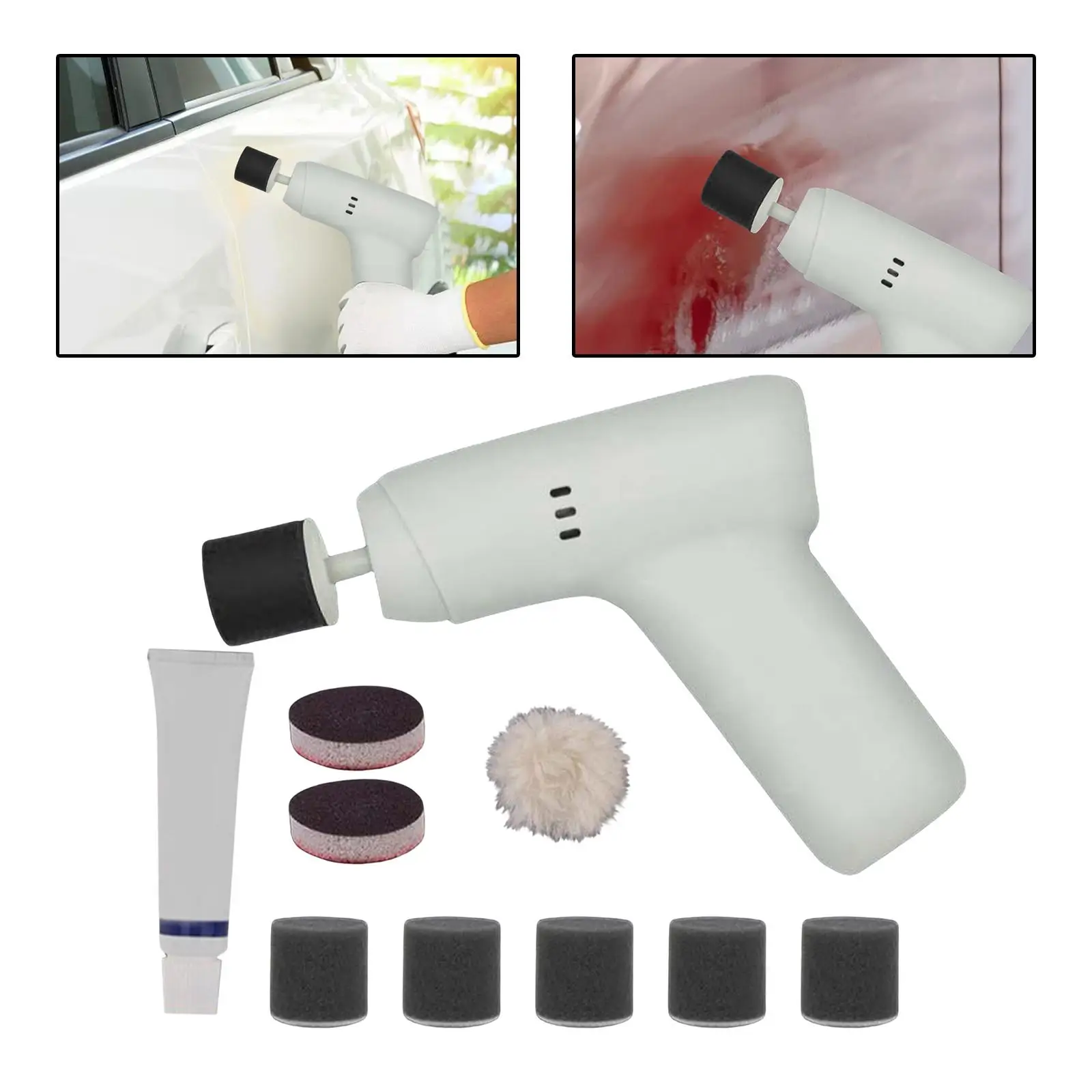 Electric Car Polisher 2 Variable Speeds Tool Buffer Fit for Car Detailing