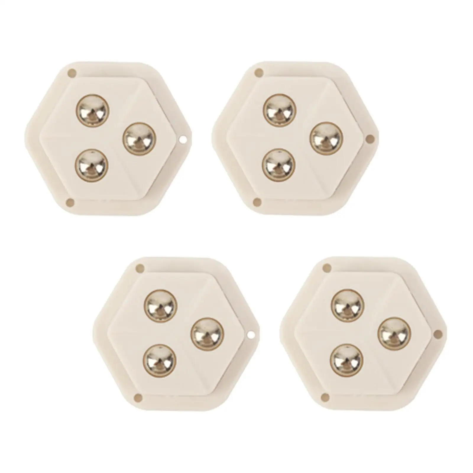 4 Pieces Rotatable Caster Wheels Caster Wheels for Trash Can Bins Box Kitchen Appliances Household Storage Box