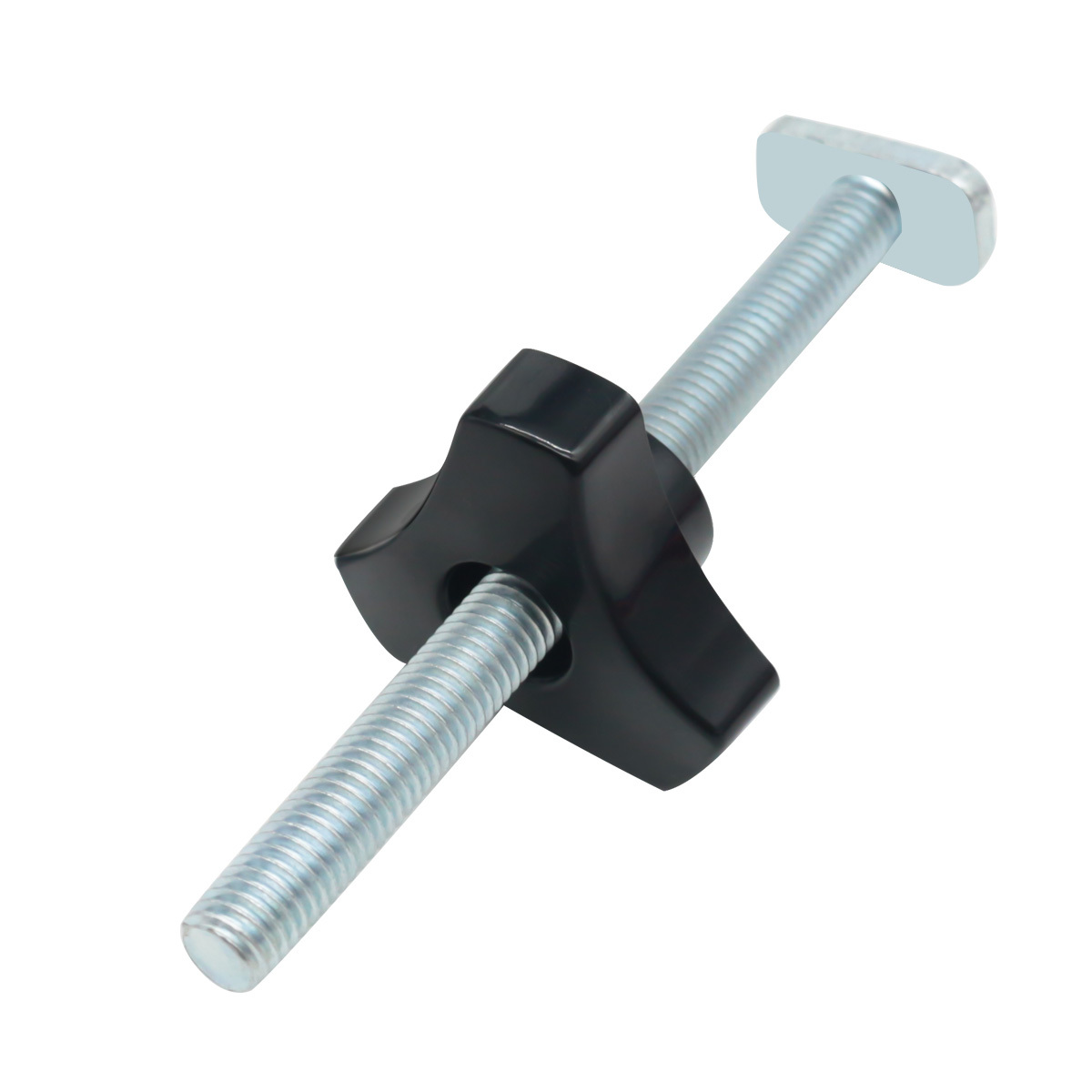 5er-Pack T-Bolzen-Knopf-Set, T-Slider T-Schlitz, T-Schraube und Mutter, T-Schraube und Kunststoff-Knopfmutter, Stichschraubenbefestigung für Werkbank-T-Nut – Detail 1