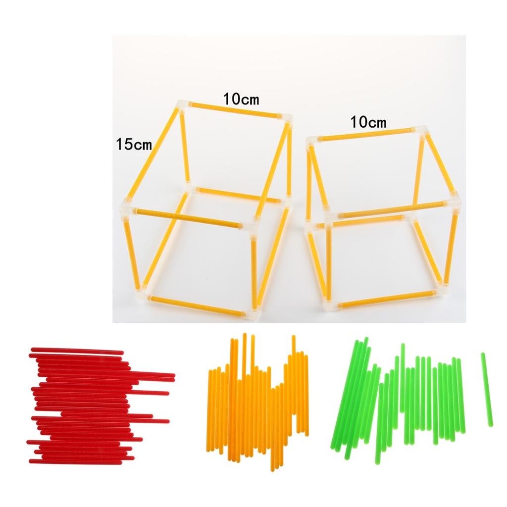 Geometric Shape Building Set Cube Cuboid Math Learning Teaching Tools Educational Toys Kids Children Toy