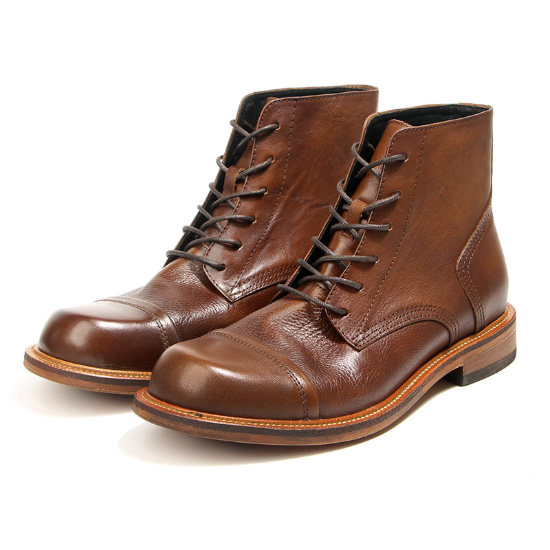 Luxury Vintage British Men Ankle Boots 