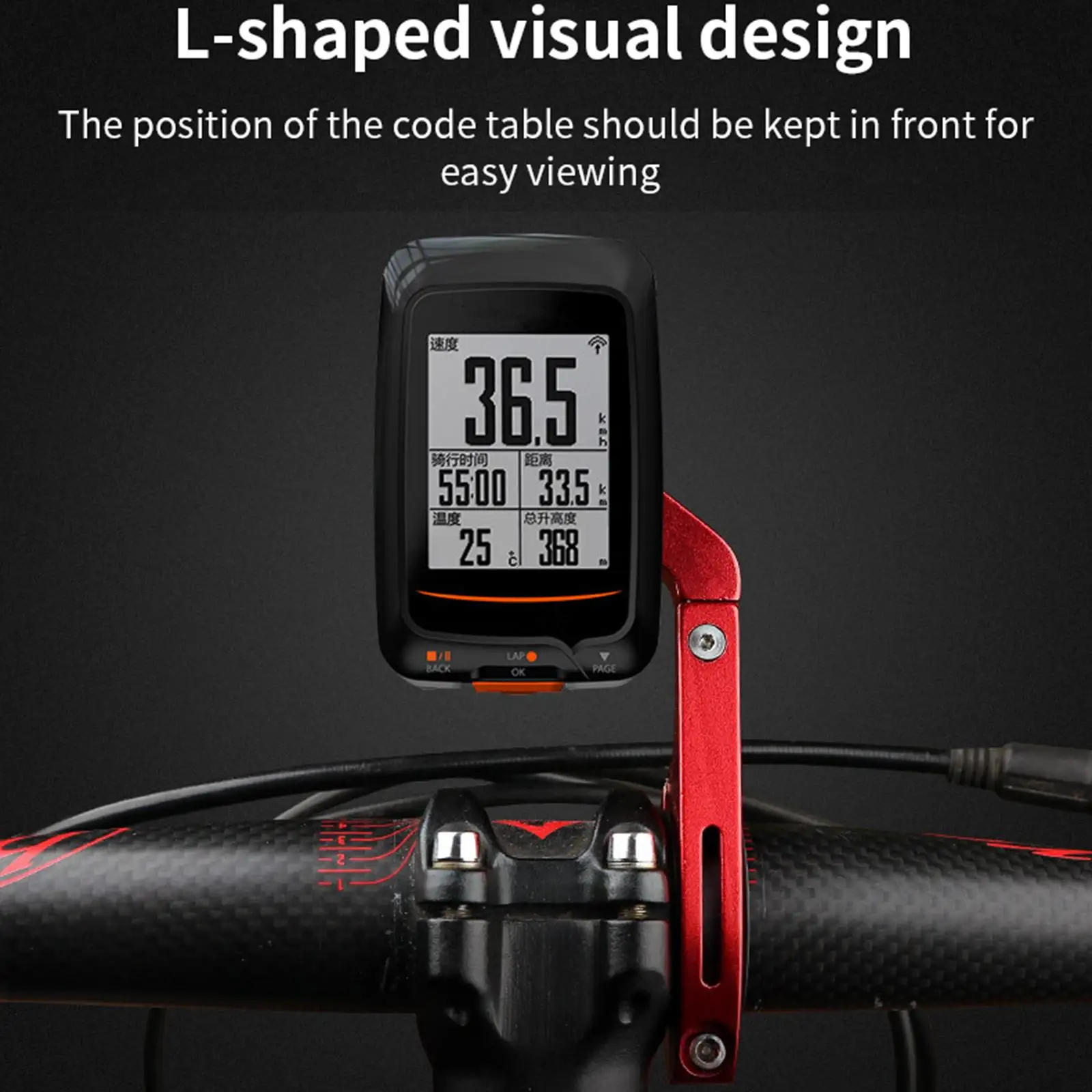  Mount for Bike GPS Computer, Cycling Handlebar Light Holder Camera Bracket  Extended Mount Road  Accessories