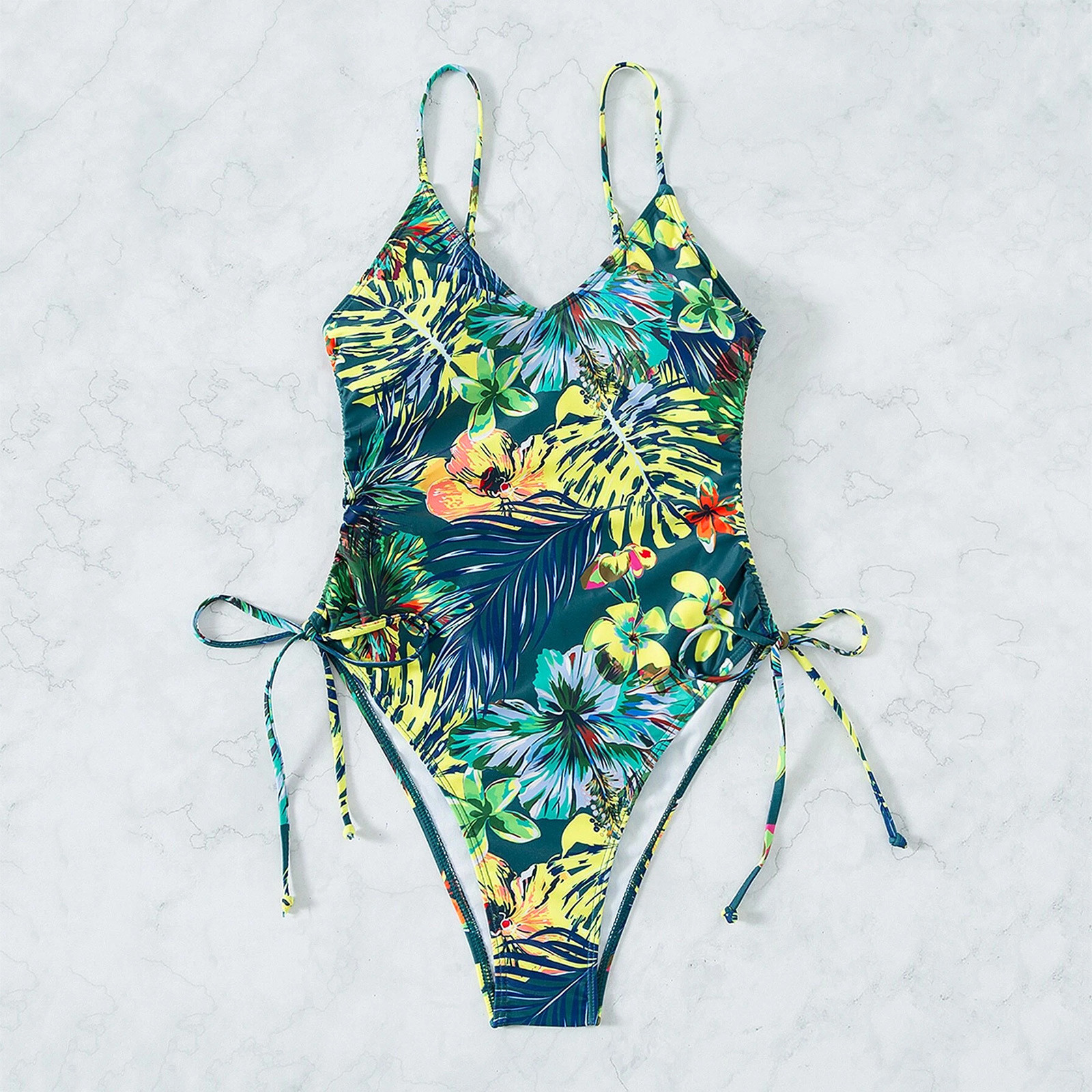 forest green bathing suit