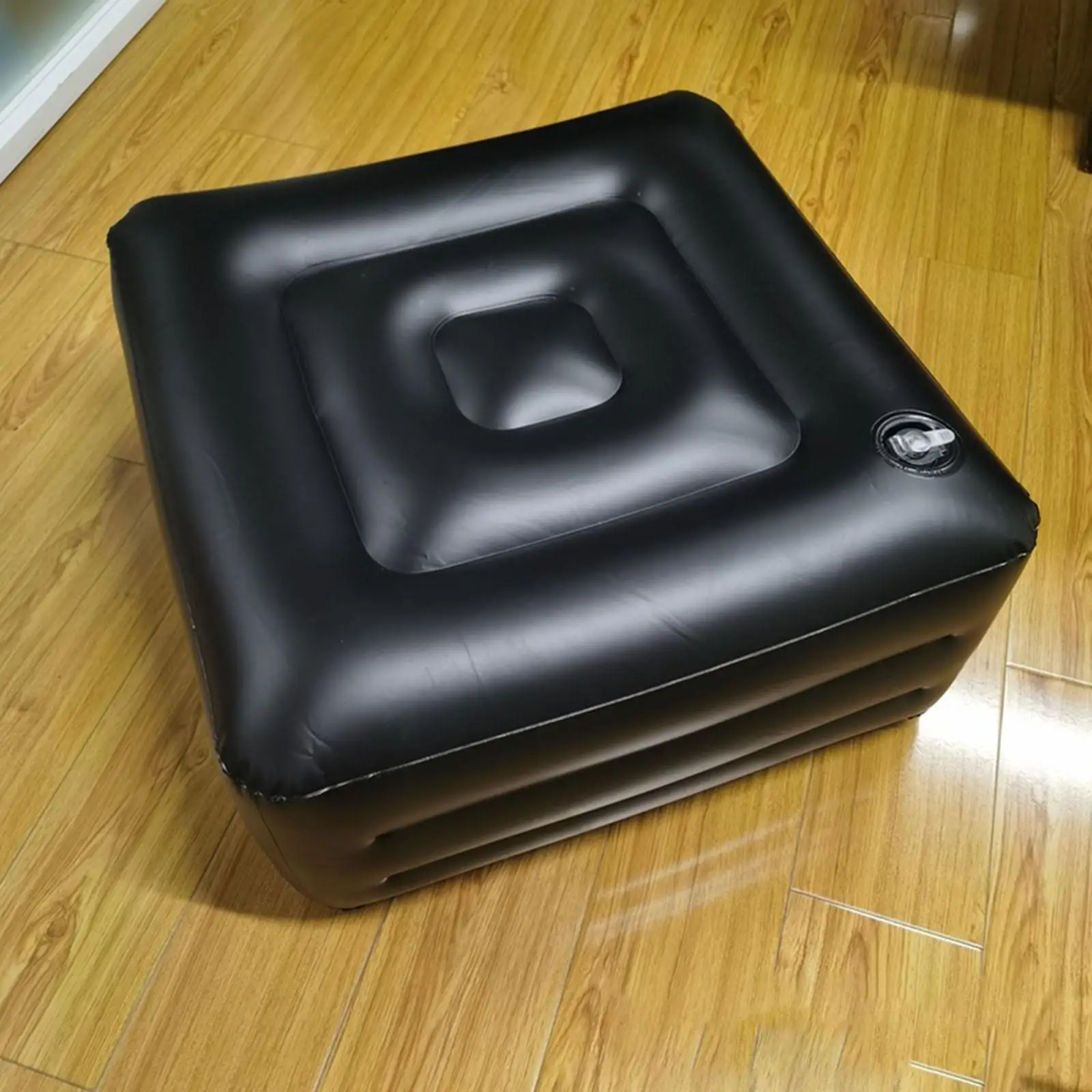 Inflatable Sofa, Stool Durable Adjustable Height, , Small Inflatable Square Stool Chair, for Travel Bedroom Cars Office Adult