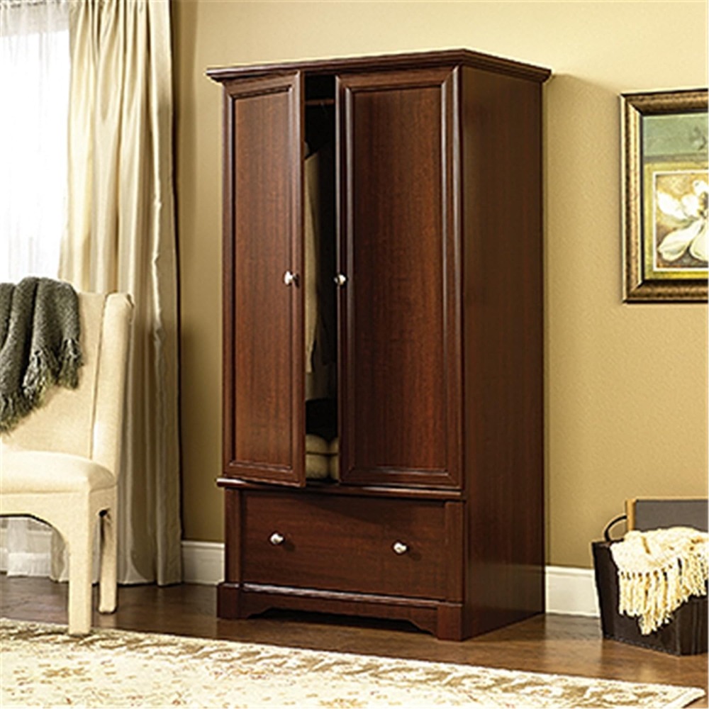 Title 2, Armoire Storage Locker Select Cherry Finish Vis...