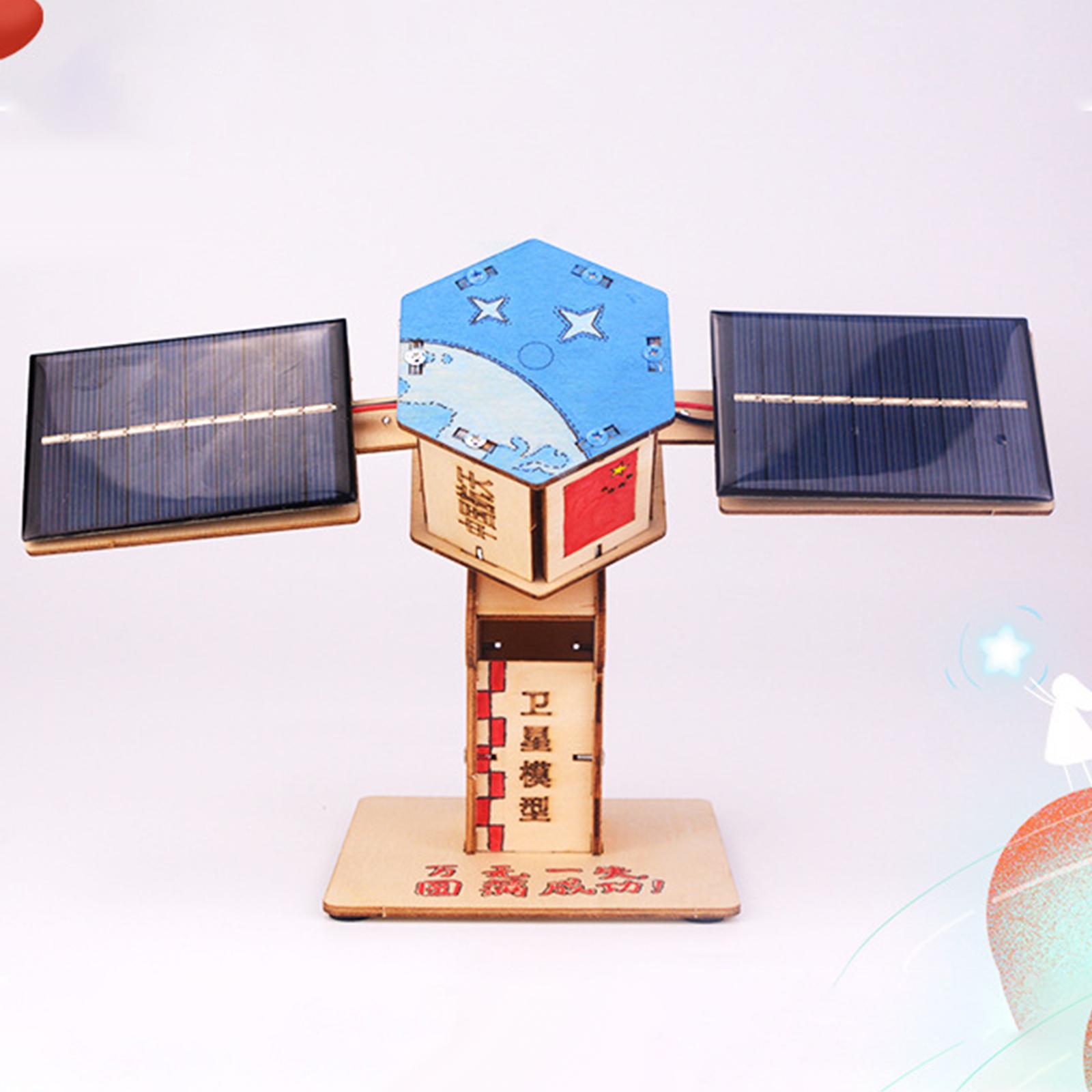 Wooden DIY Science Toy Tecnology Experiment Kit 3D Puzzle Model Solar Mechanical for Boys and Girls Homeschool Kids