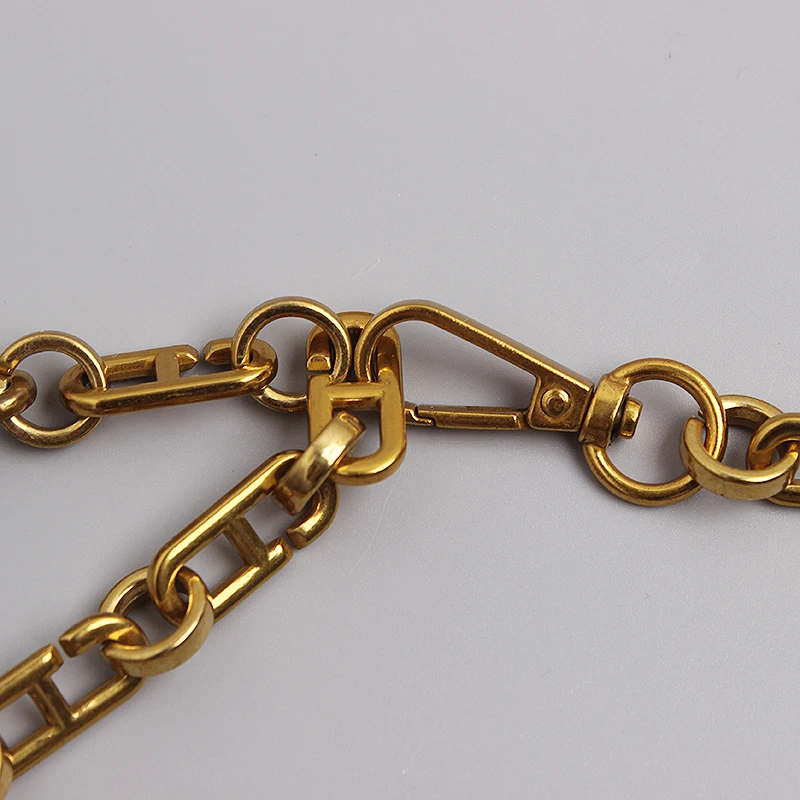 Fashion D Letter  Metal Chain Women Thin Waist Belt Gold cute belts