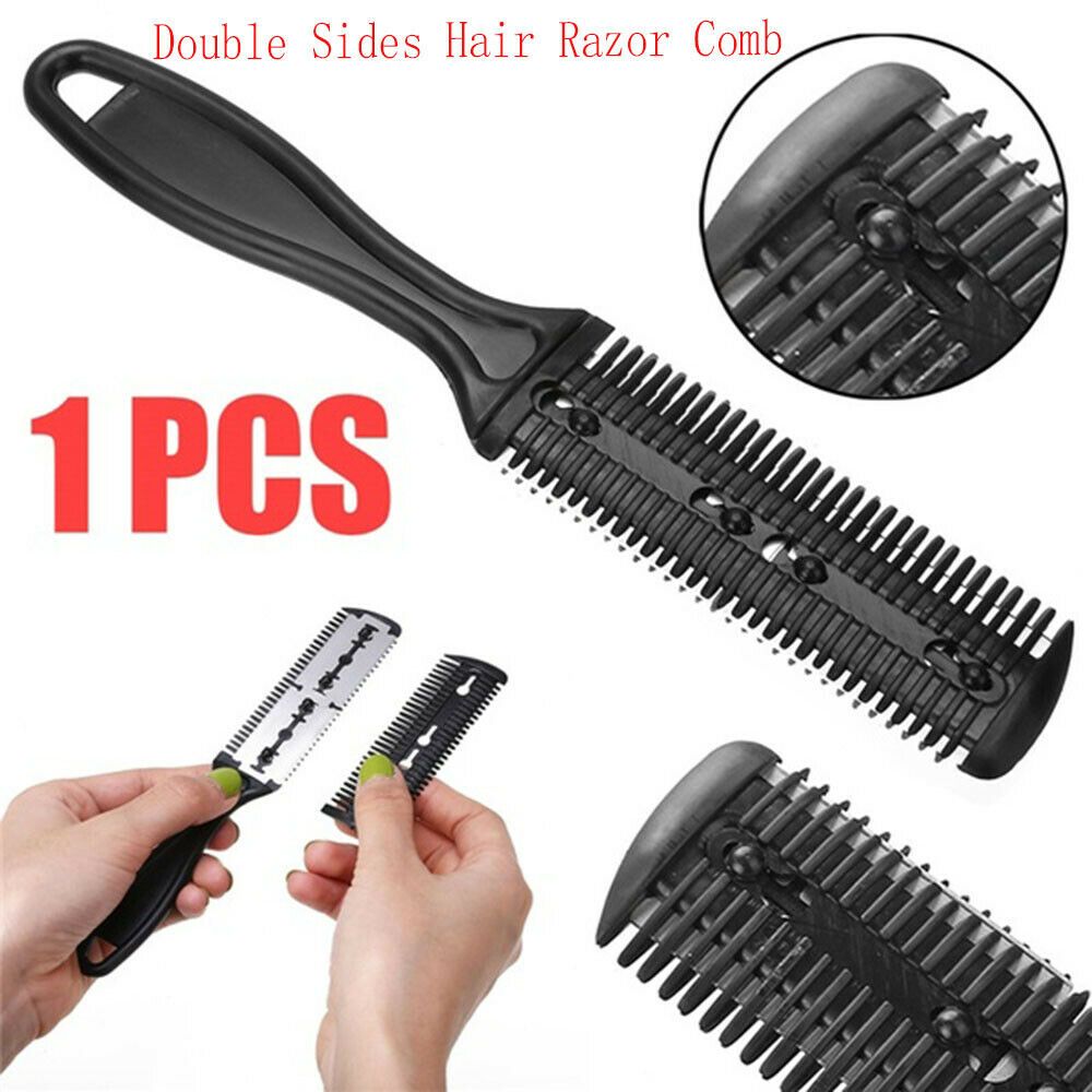 Best of Fashion Professional Hairdressing Hairstyle Styling Tool Trimmer Hairdressing Hair Razor Comb Thinning Double Sides Reviews & Tips