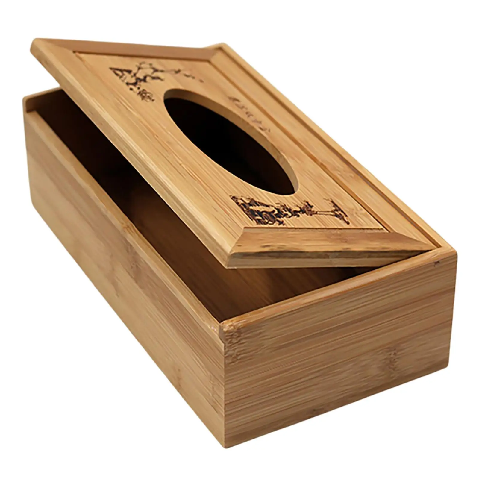 Minimalist Wood Tissue Box Holder for Car Removable Tissue Disposable Paper