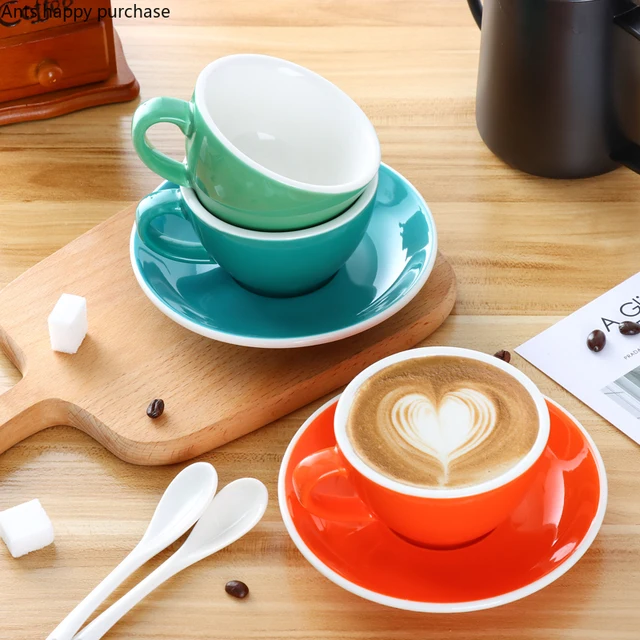 Modern Stylish Pure Color Mugs High Cylinder Cappuccino Latte Coffee Milk  Breakfast Afternoon Tea Cups Northern