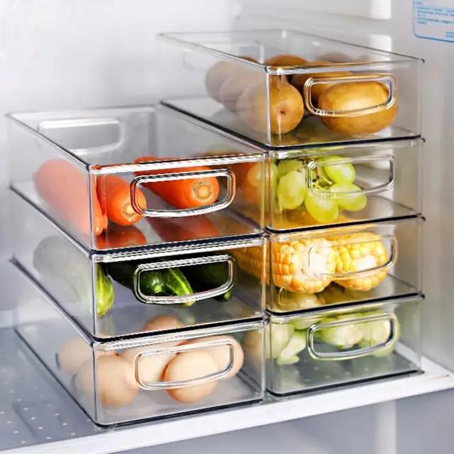 CHUBBIEE Etiquetas extraíbles para congelador para refrigerador con caja  dispensadora, calcomanías de almacenamiento de alimentos para contenedores  de