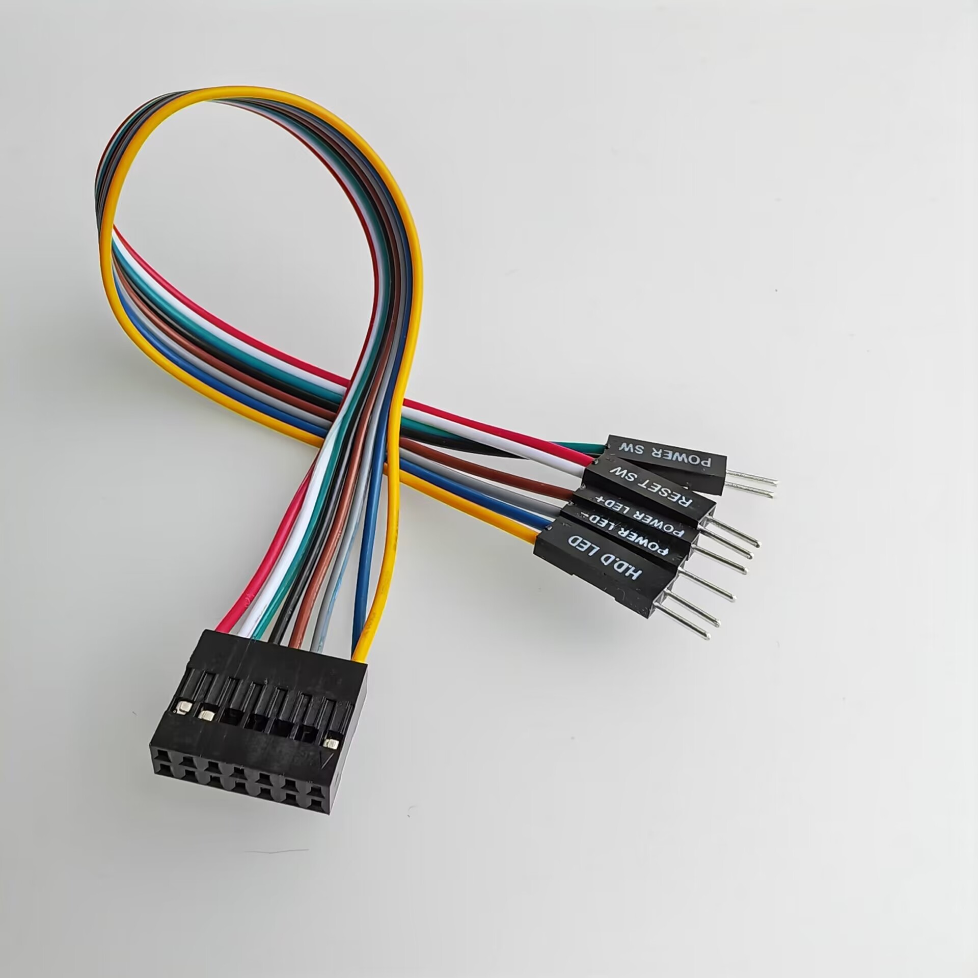 12P 9P USB 14P Audio 8p HDD Power LED Reset SW Switch Kabel für Lenovo Mainboard installiert in regulären Chassis ATX Computergehäuse – Detail 7