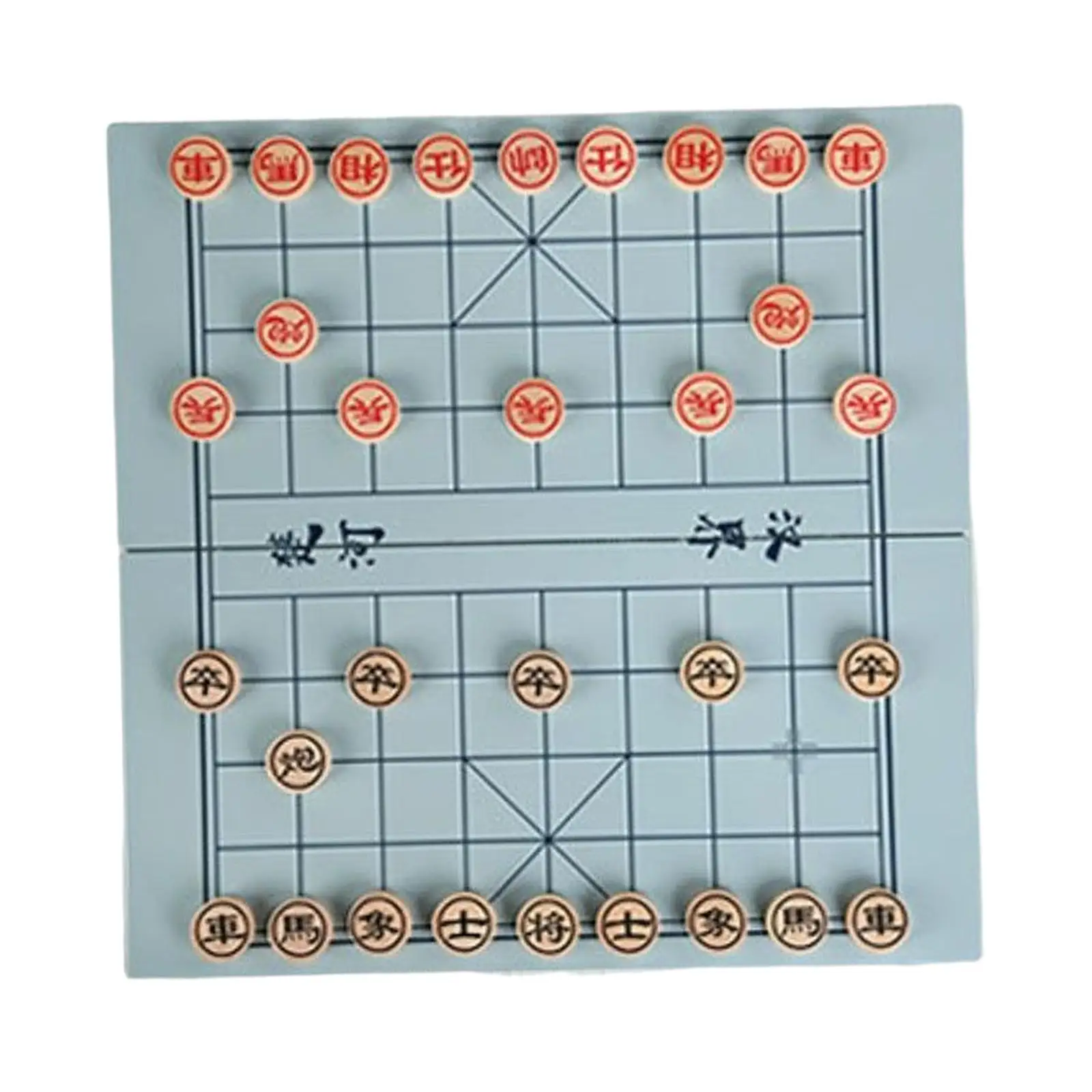 Portable Chinese Chess Set Family Board Game Xiangqi game Funny Folding China Chess for Kids Adults Gifts