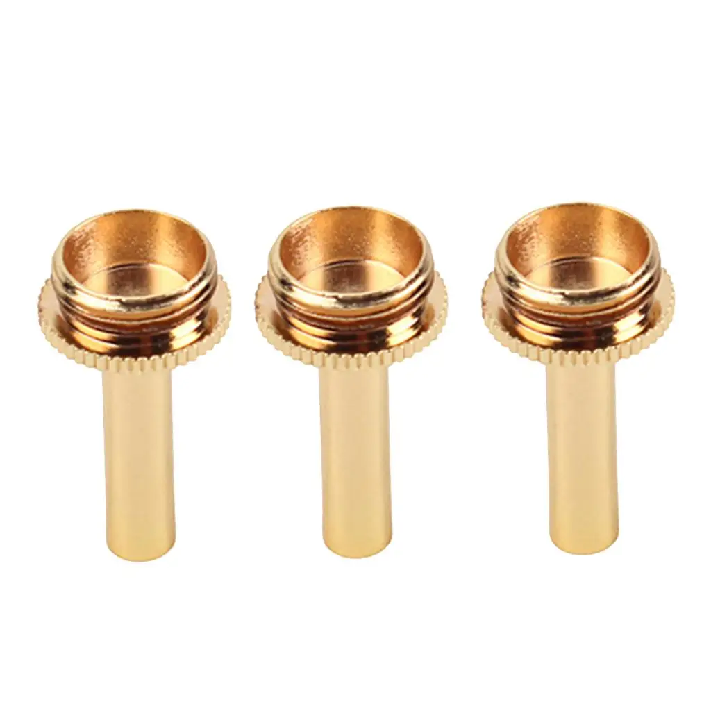 3pieces Copper Trumpet Connecting Rod Piston Key Screw for Bb Trumpet