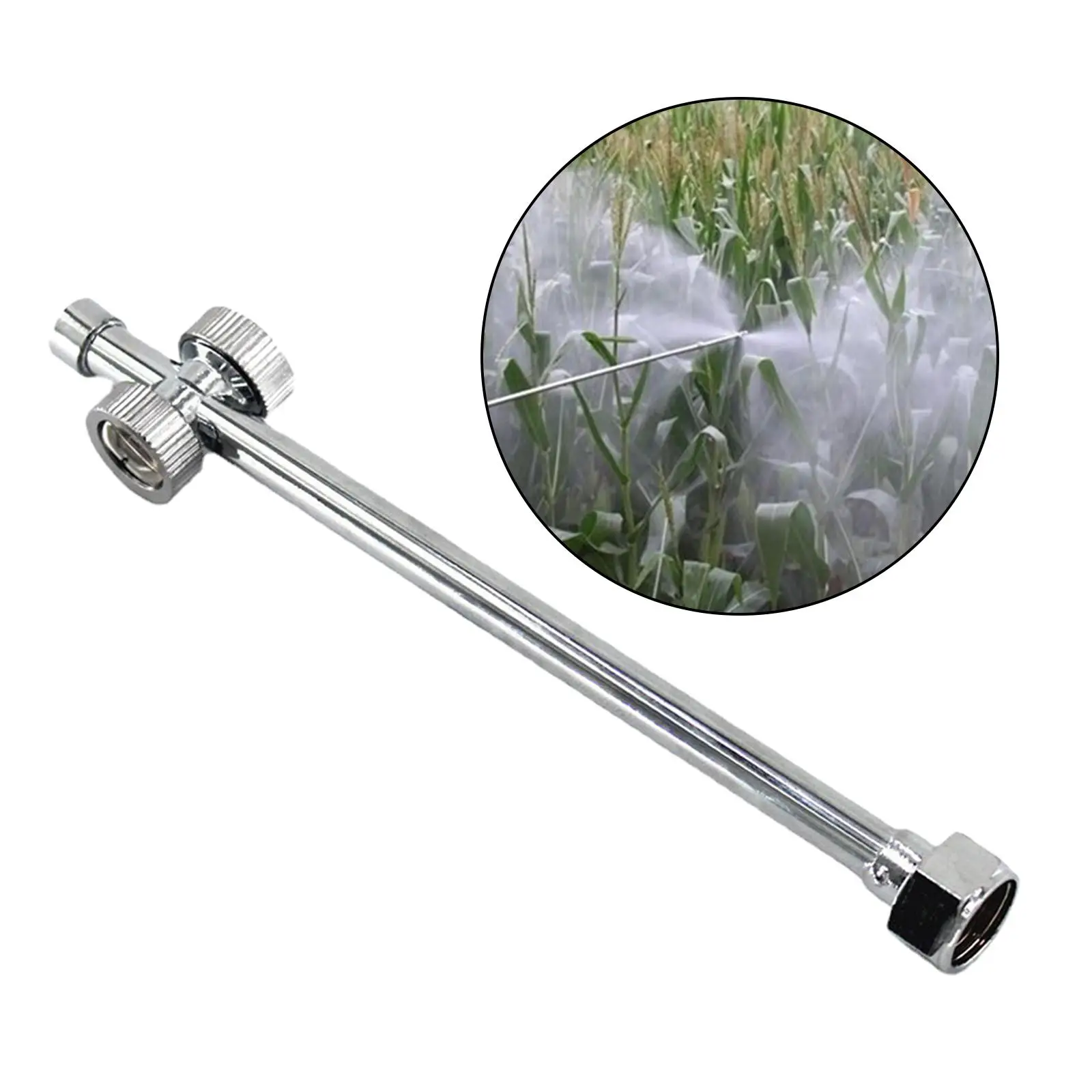7.5 Inch Straight Sprayer Stainless Stee Replacement Wand  Spray Fan-shaped Double-sided Nozzle Rod for Garden