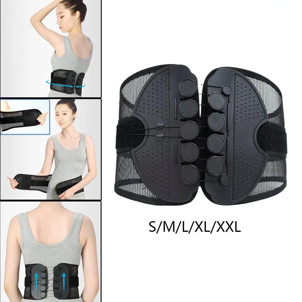 Back Support Belt Adjustable Lower Back Brace Lumbar Support for Scoliosis