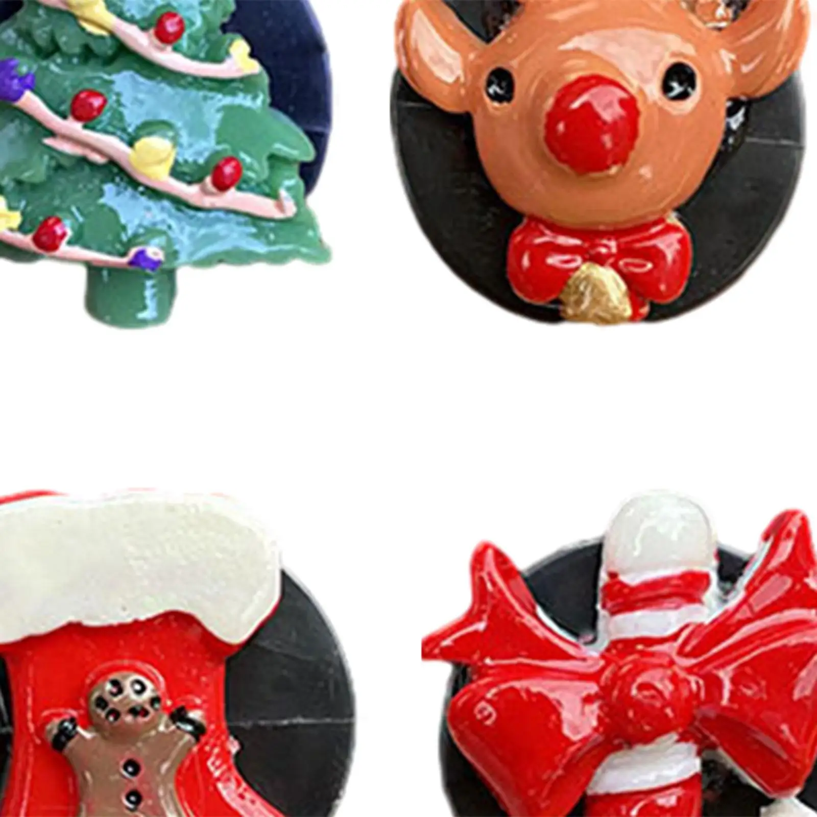 7Pcs Christmas Car Perfume Clip Car Air Freshener Vent Clips Resin Xmas Decoration Decor for Women Men 