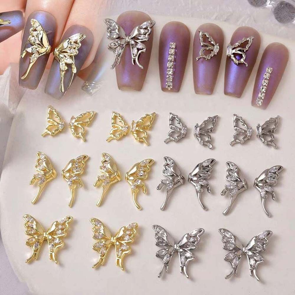 Best of 1Pc Butterfly Figure Nail Charm Metal Butterfly Nail Parts Luxury Diamond Nail Art Decoration For Manicure Nail Accessories Reviews & Tips