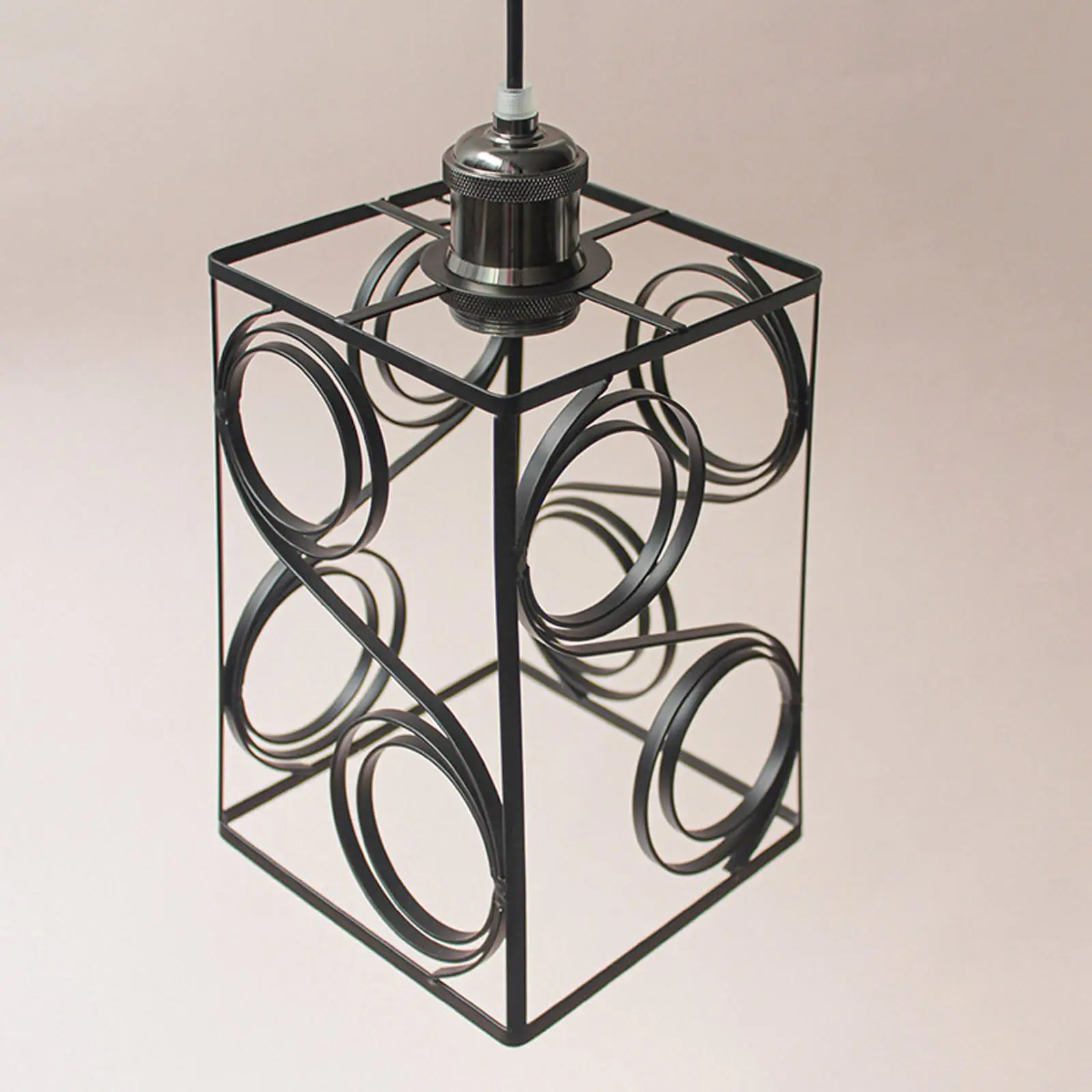 Pendant Lamps Lantern Shade Rustic Cage Lamp Shade for Hotel Dining Room