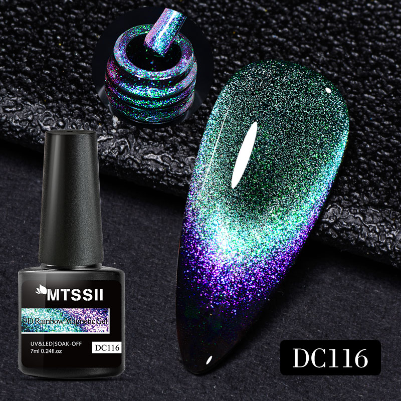 Best of Mtssii 7ML 9D Cat Magnetic Gel Nail Polish Laser Magnet Soak Off UV Gel Semi Permanent Shiny Glitter Cat Eye Nail Varnish Reviews & Tips