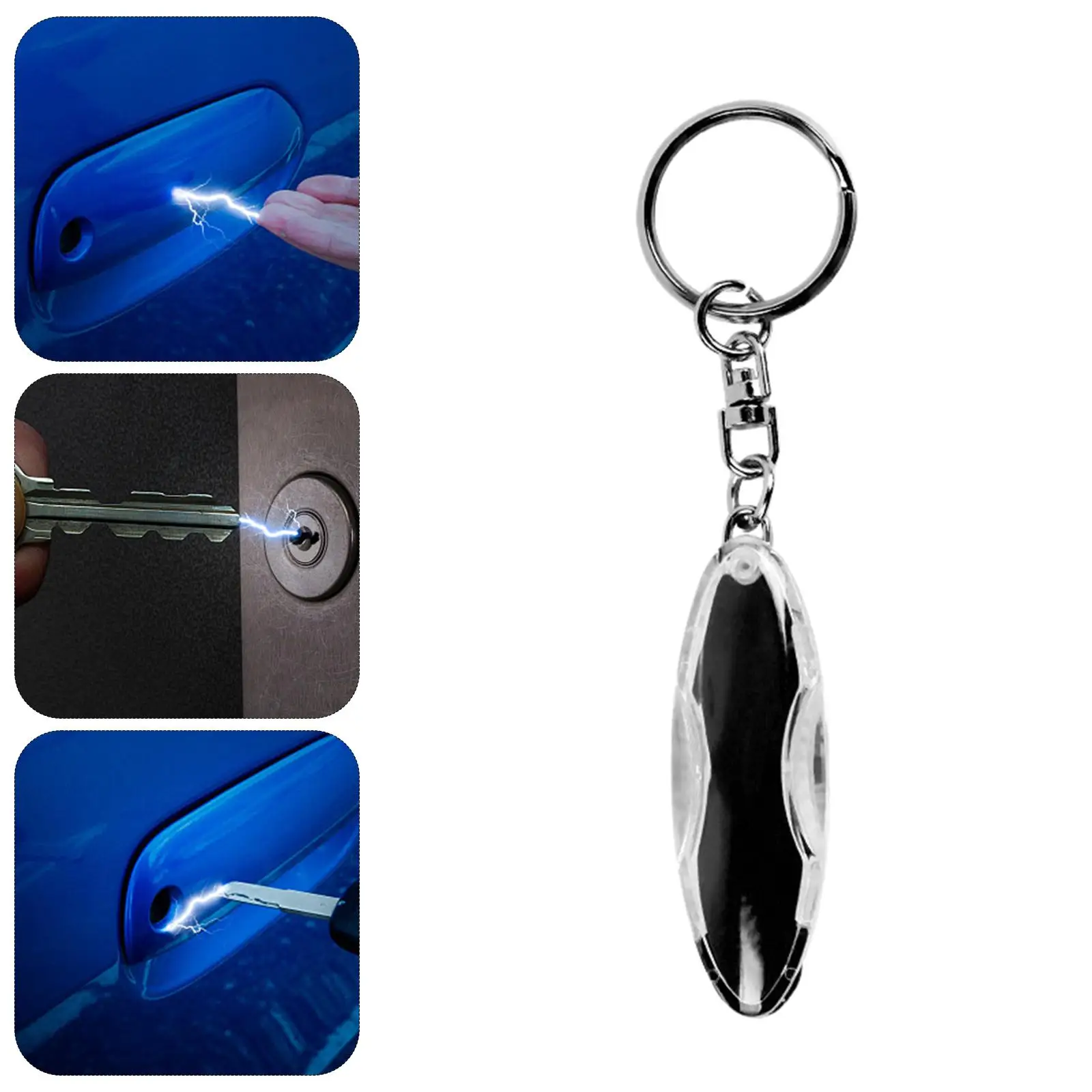 Portable Anti Static Keychain, Keyring Static Shock Resin Conductive Tool Best Gifts for Back Bags Car Keys