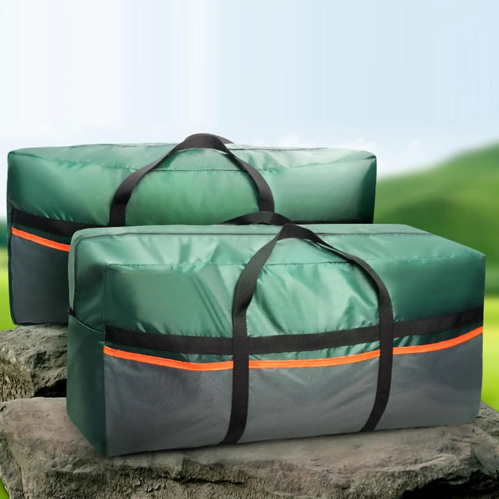 Tent Storage Bag Zippered Duffel Bag for Self Driving Tour Camp Tarp Outdoor Picnic Others Tools Organizing Containers