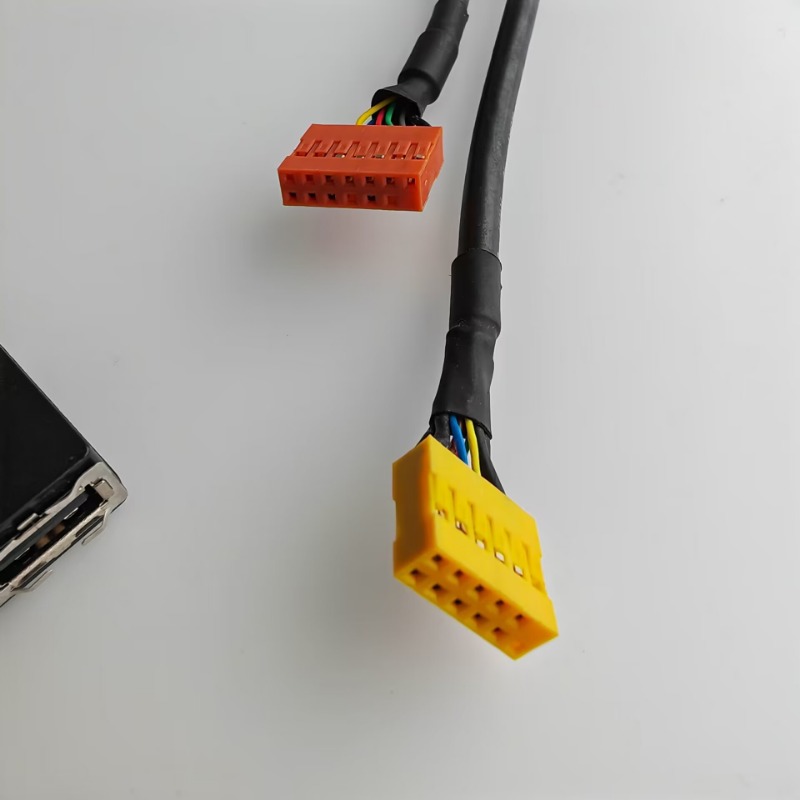 11Pin 2-Port USB 2.0 13Pin AC97 HD AUDIO MIC Board Front I/O Panel für Lenovo Chassis Motherboard Verlängerung Kabel – Detail 5