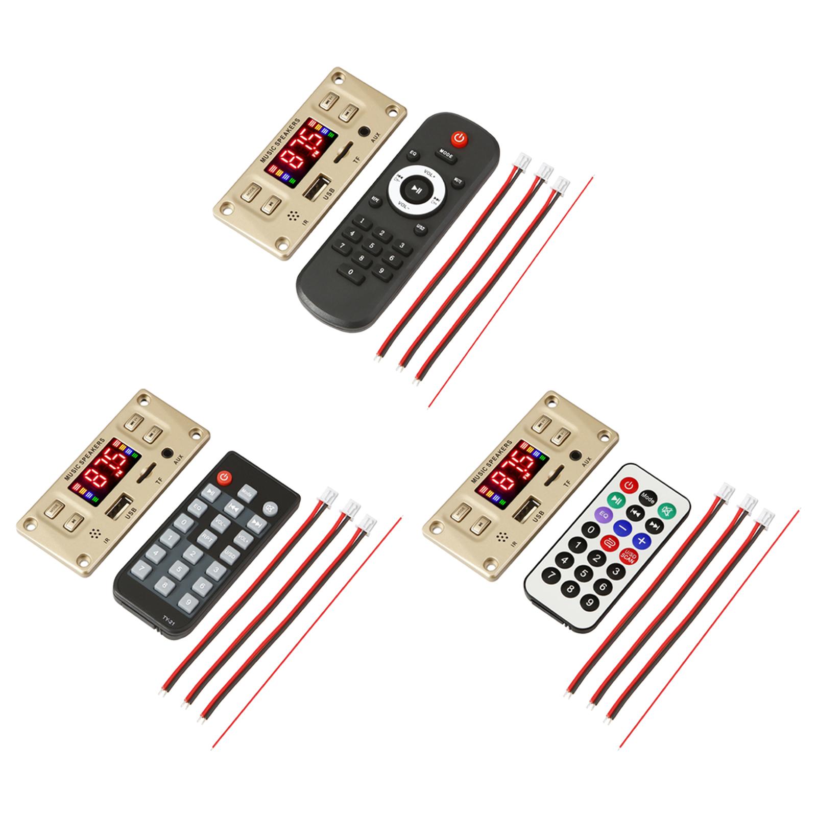 Decoder Board 2*50W Audio Remote Module MP3 /WMA / WAV / Ape / Flac Bluetooth 5.0 Support TF/USB TPA3116 Car Radio for Auto