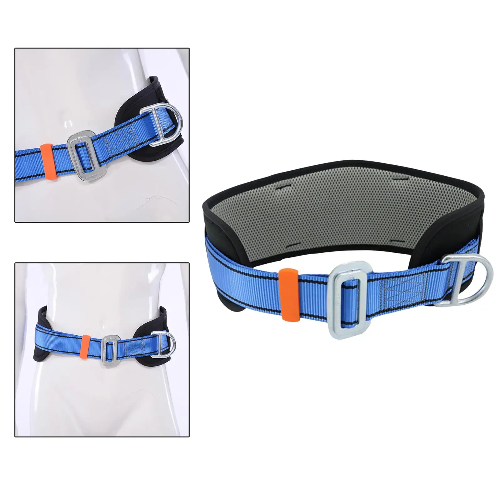 1 Piece Single Hanging Point Lanyard Portable Protective Personal Lightweight Safety Harness Belt for Roof Downhill Work